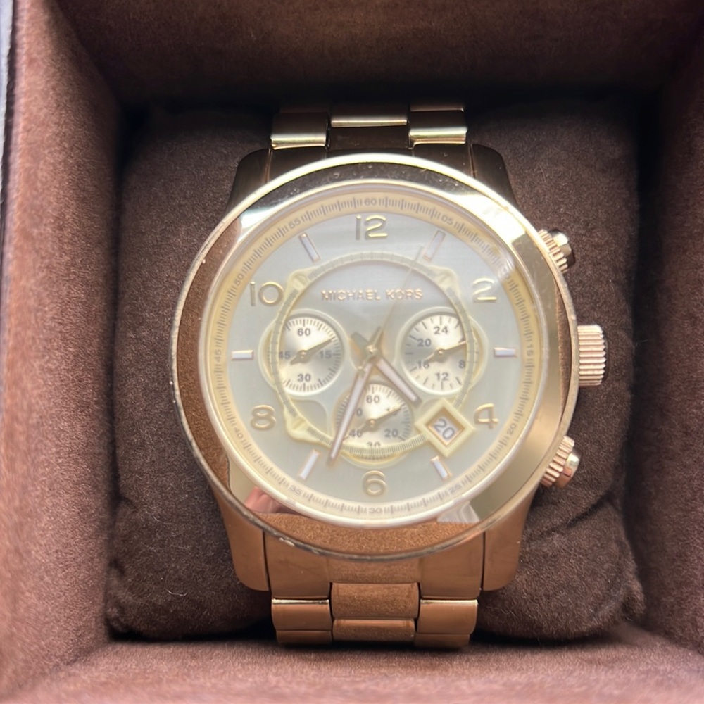 Michael Kors Oversized Gold Watch
